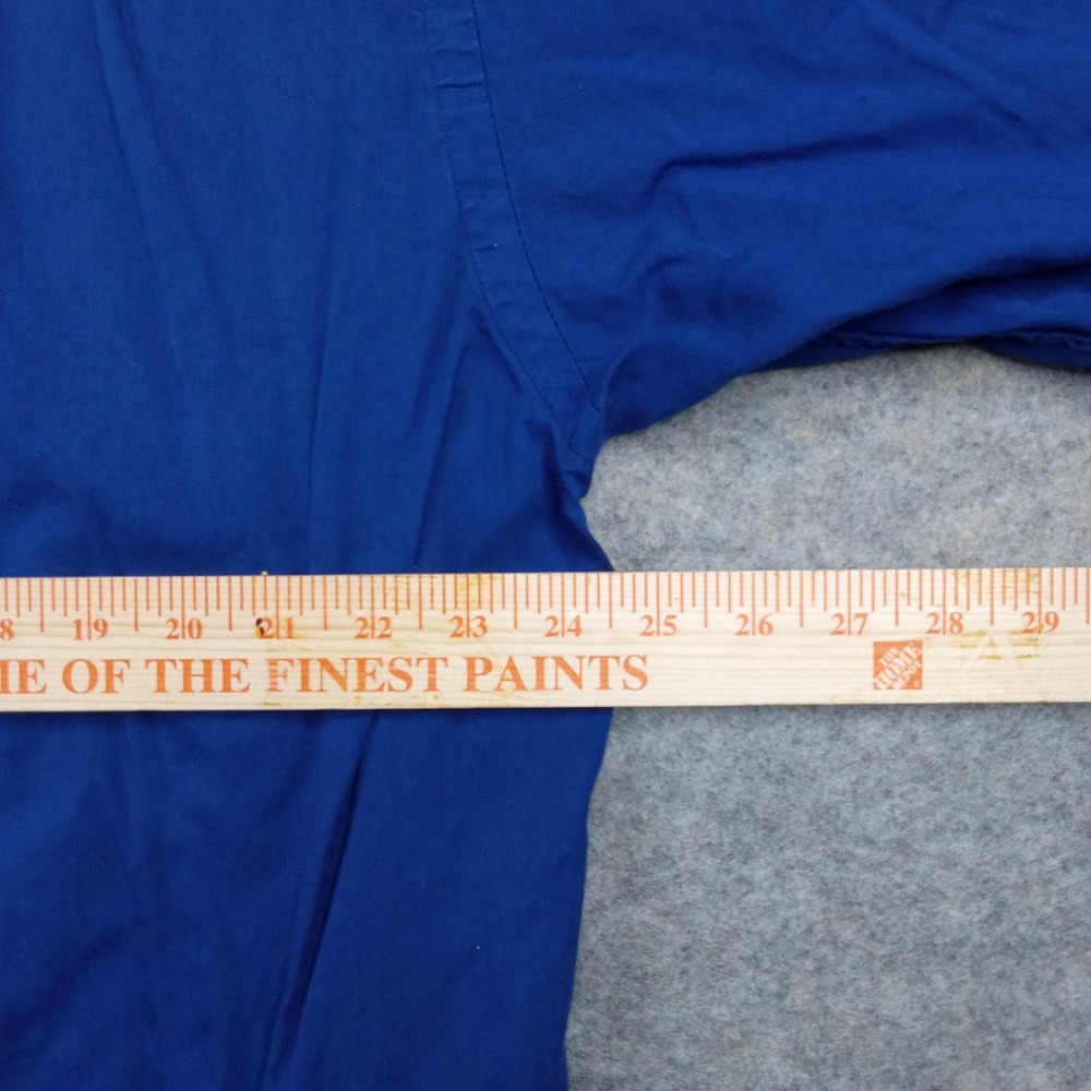 Vintage Nautica Shirt Mens XL Blue White Colorblock Rugby Pullover Sail Logo 90s - Picture 6 of 8